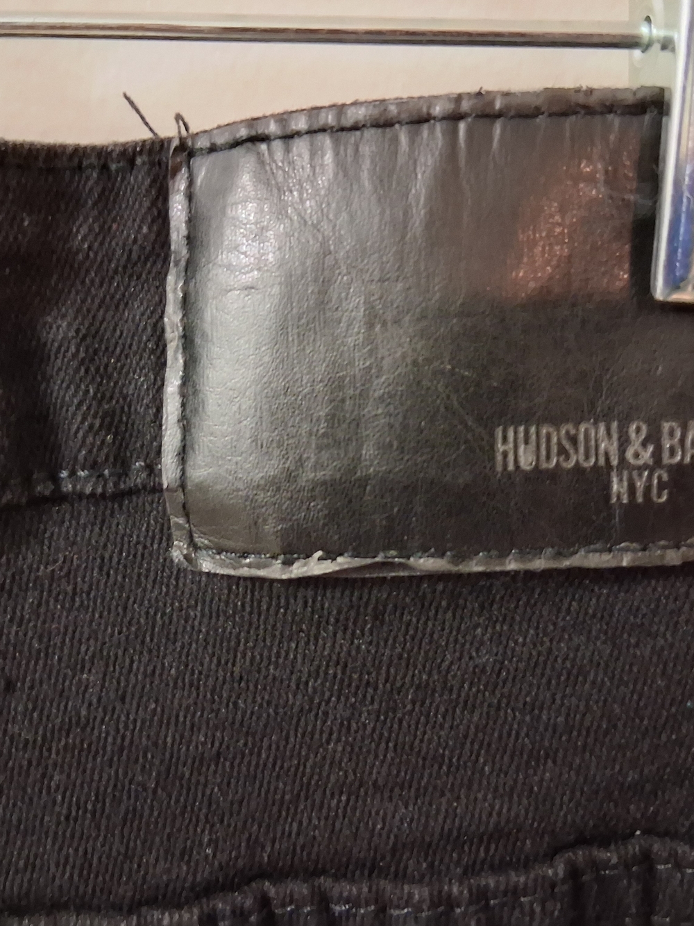 Hudson & Barrow Men's Black Stretch Denim Jeans Slim Fit Straight 5-Pocket - Picture 5 of 5